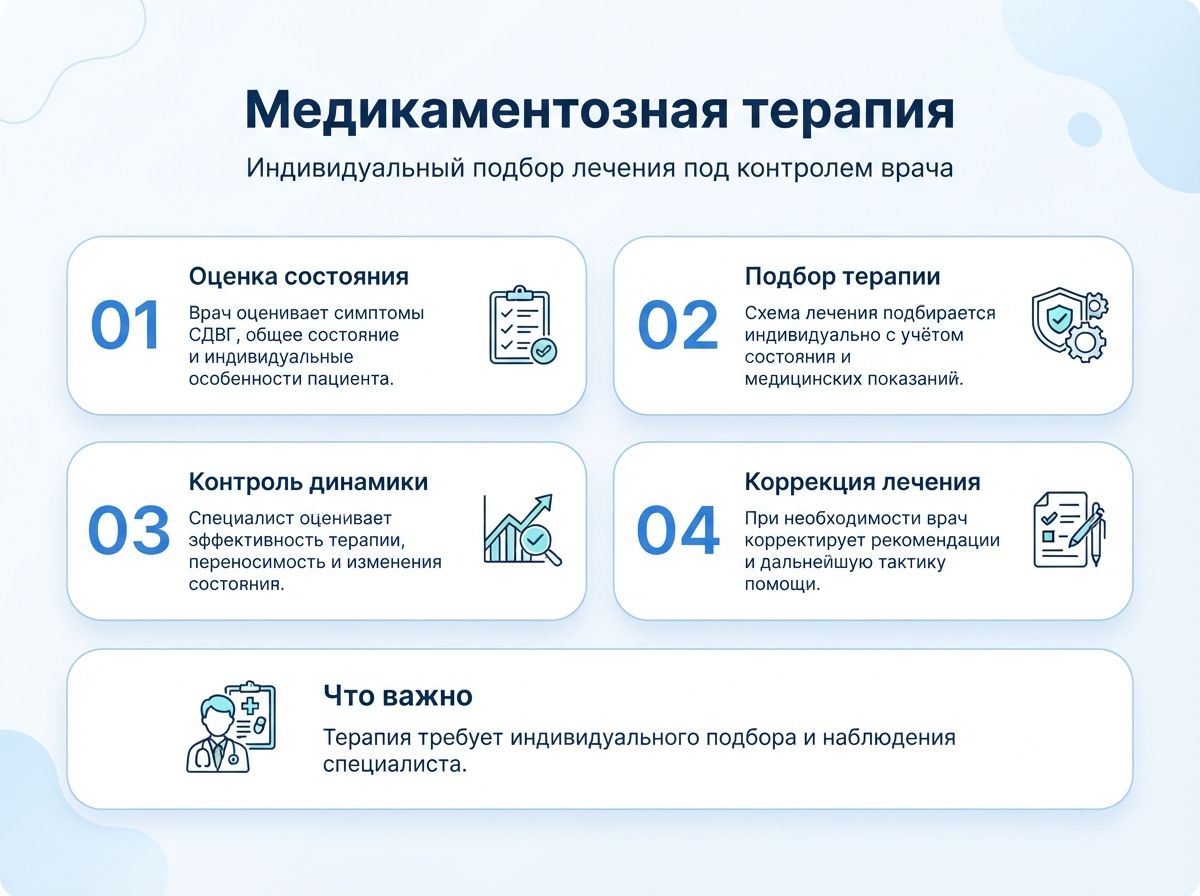 Лечение СДВГ в Златоусте у детей и взрослыхинфографика